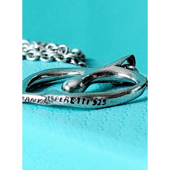 TIffany & Co. Peretti Silver Apple Necklace - Picture 5 of 9